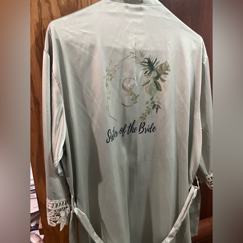 Sister of the Bride silk robe